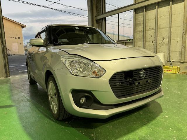 スズキ　スイフト　フロント事故修理　バンパー交換　センサー交換　エーミング　滋賀　守山