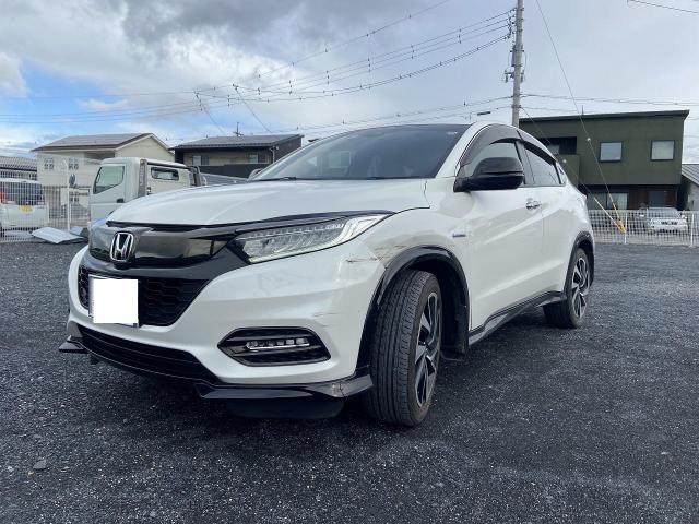 ホンダ　ヴェゼル　フロントフェンダー交換　鈑金塗装　傷修理　自動車修理　凹み修理　滋賀　守山